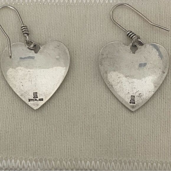 James Avery Retired Floral Embroidered Dangle Earrings - Picture 3 of 4